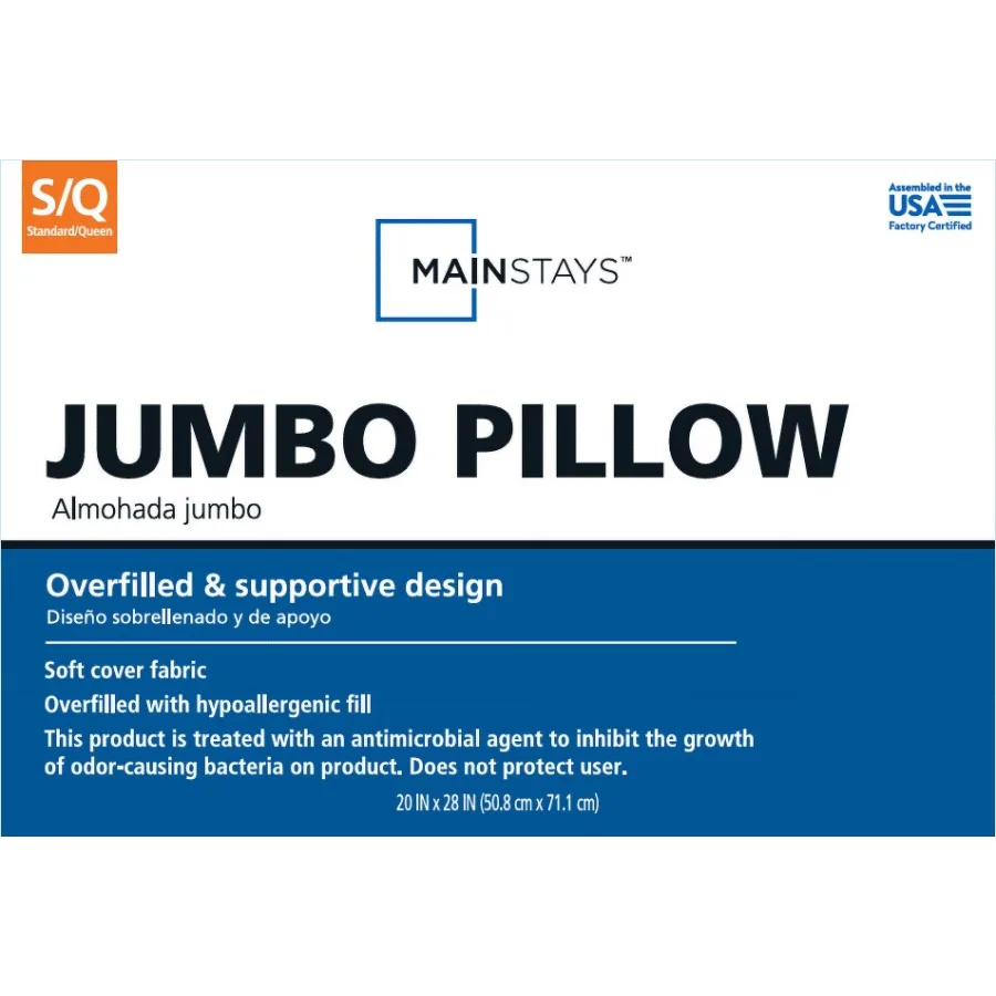 

Firm Standard/Queen Bed Pillows-Hypoallergenic 1 Count