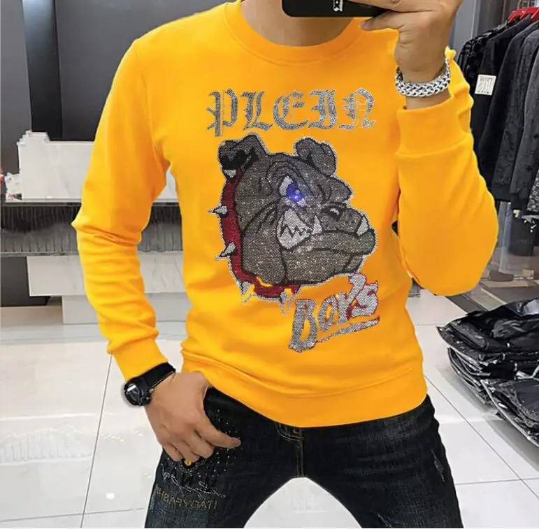 Diamonds  Men  Anime Graphic Sweatshirts Casual  Streetwear    long sleeve Hot drill  hoodies  Men\'s Clothing