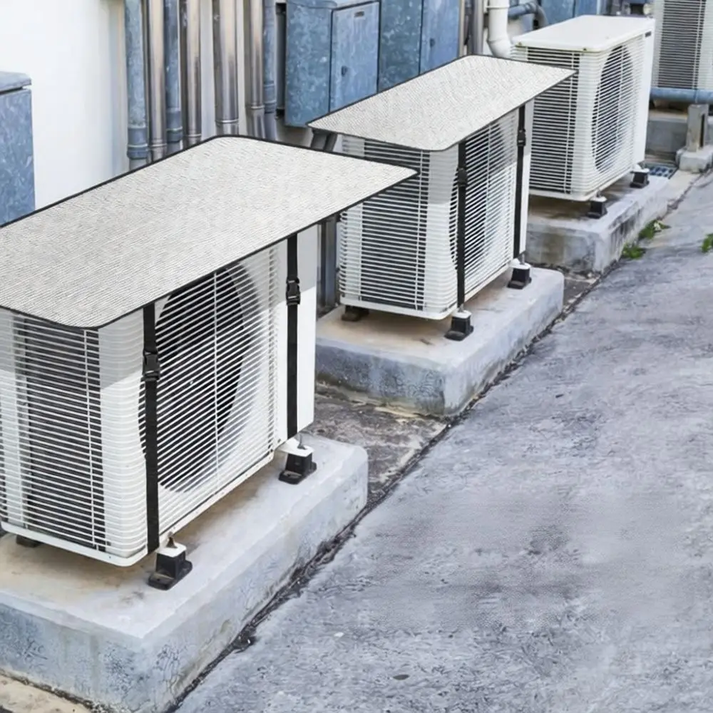 Universal Air Conditioner Outer Unit Protective Cover Anti UV Thermal Insulation Dustproof Weatherproof Shielding Guard
