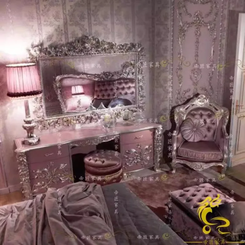 

Vintage Luxury Dressing Table Nordic Big Set Girls Dressing Table Aesthetic Bedroom Espejo Maquillaje Luz House Accessories