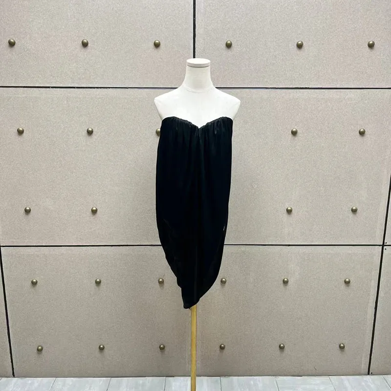 

Women's Gathered Wrap-Top, Fashionable Sexy Sleeveless Backless Tank, Flowing Top, 2026 Spring New Arrival, Y2K Style