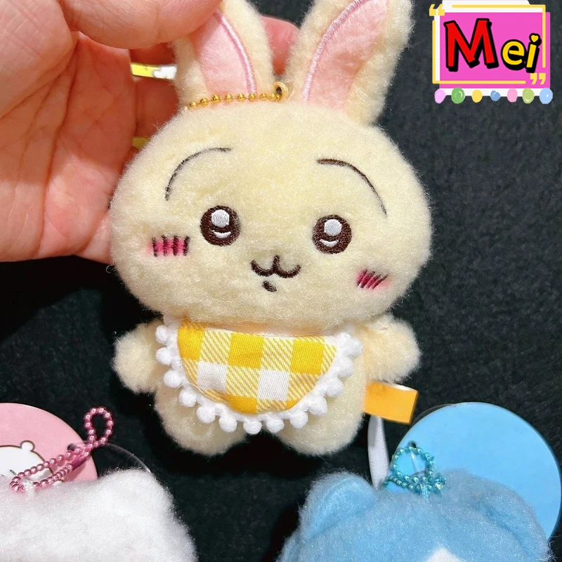 3 uds lindo llavero de felpa Usachi pequeño ocho coche de alta calidad muñeca de peluche chica mochila pequeña cadena colgante regalo de cumpleaños de Navidad