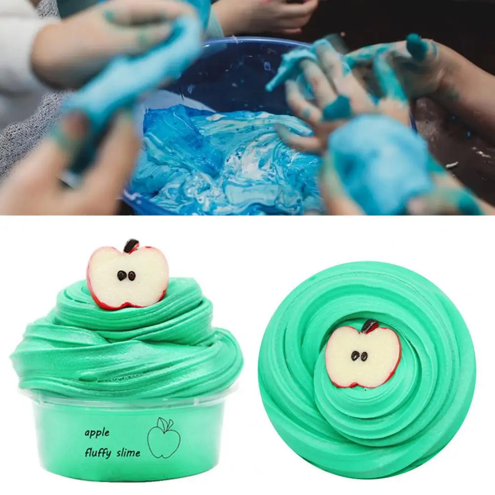 60 ml Butter-Slimes, nicht klebend, mit Charme, weiches Stressabbau-Frucht-Kirsch-Slimes-Spielzeug, Modelliermasse, kreatives Geschenk für Kinder