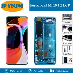 6.67'' AMOLED For Xiaomi Mi 10 LCD M2001J2G Display Touch Screen Digitizer Screen Assembly For Xiaomi Mi 10 Pro 5G LCD Replace