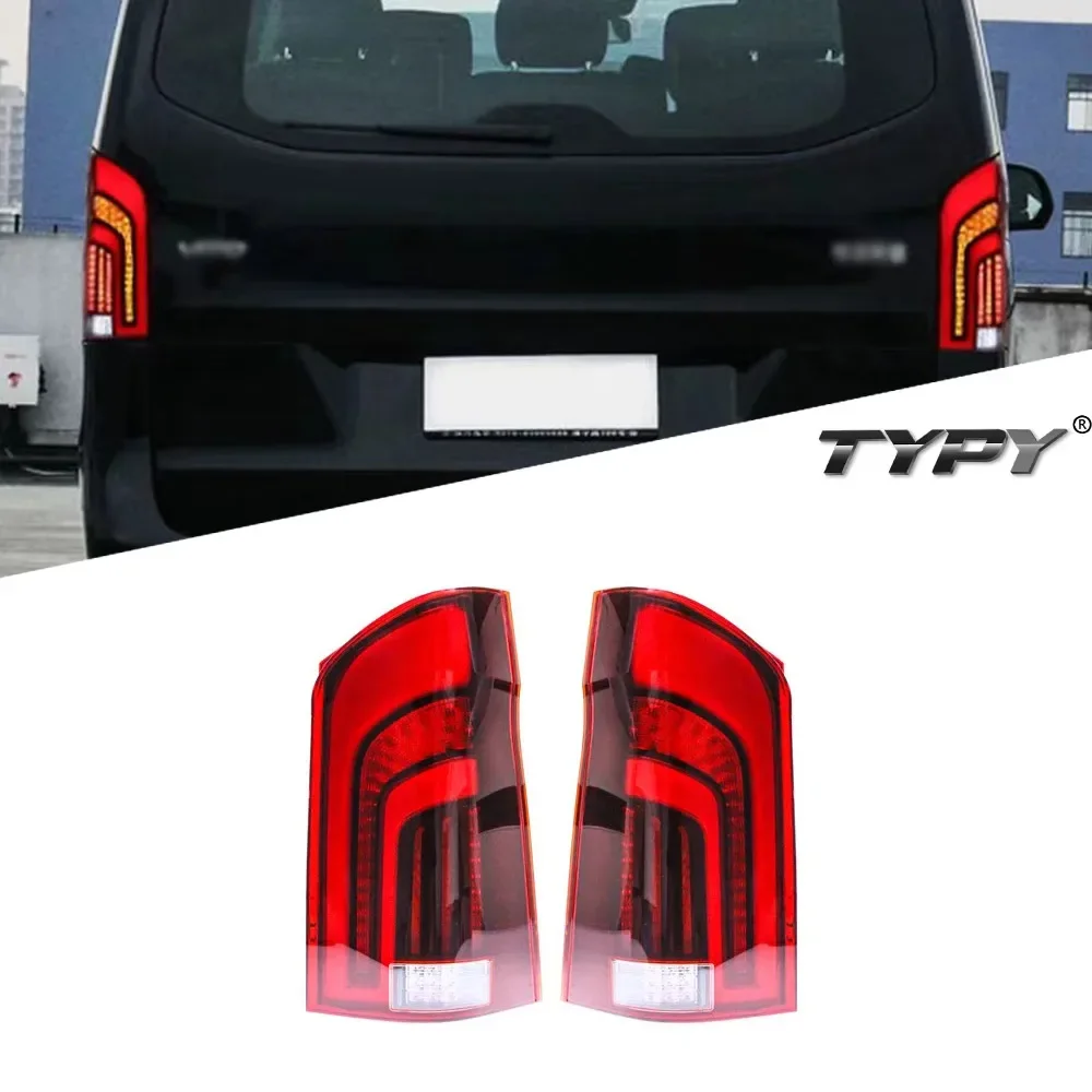 

TYPY новый светодиодный задний фонарь, обновленный, модифицированный для Mercedes-Benz Vito W447 2016-2020, задний фонарь с динамическим сигналом, автоаксессуары