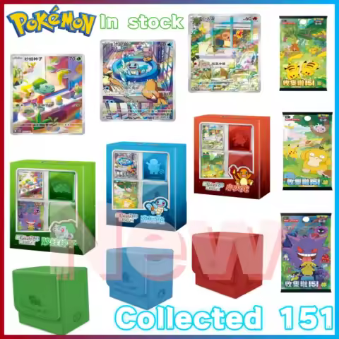 100% Original Pokemon Trading Cards Ptcg First Partner Gift Box Charmander Squirtle Bulbasaur Card Simplified Chinese Version
