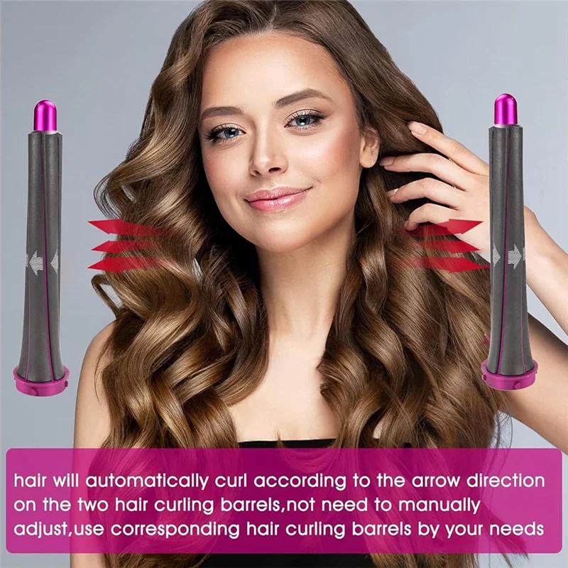

A39T-1 Pair 20Mm Long Hair Curling Barrels Curler Fordyson Airwrap Styler With2 Adapter Fixed Fordyson Dyson Hair Dryer