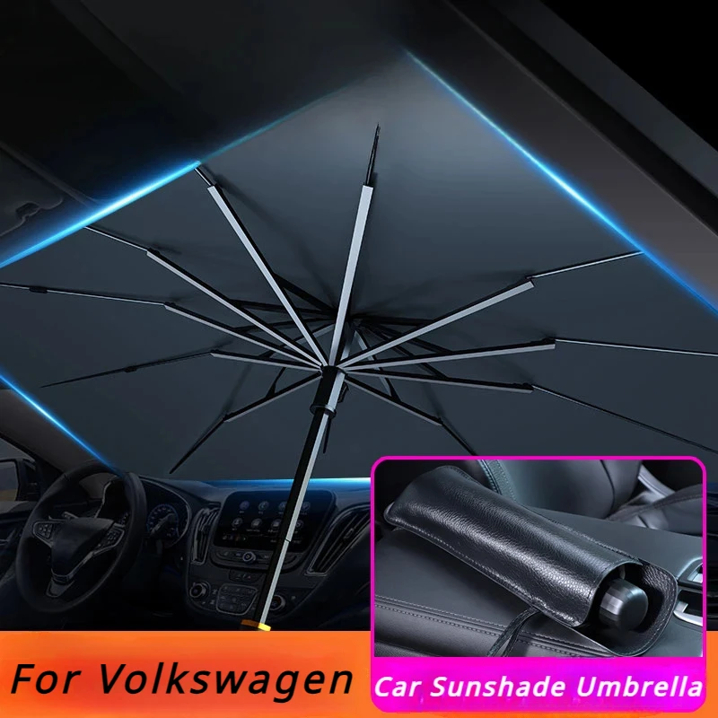 

Car Sunshade Umbrella for Volkswagen VW Polo Golf Passat Tiguan Beetle Car Sun Shade UV Protector Parasol Front Windshield