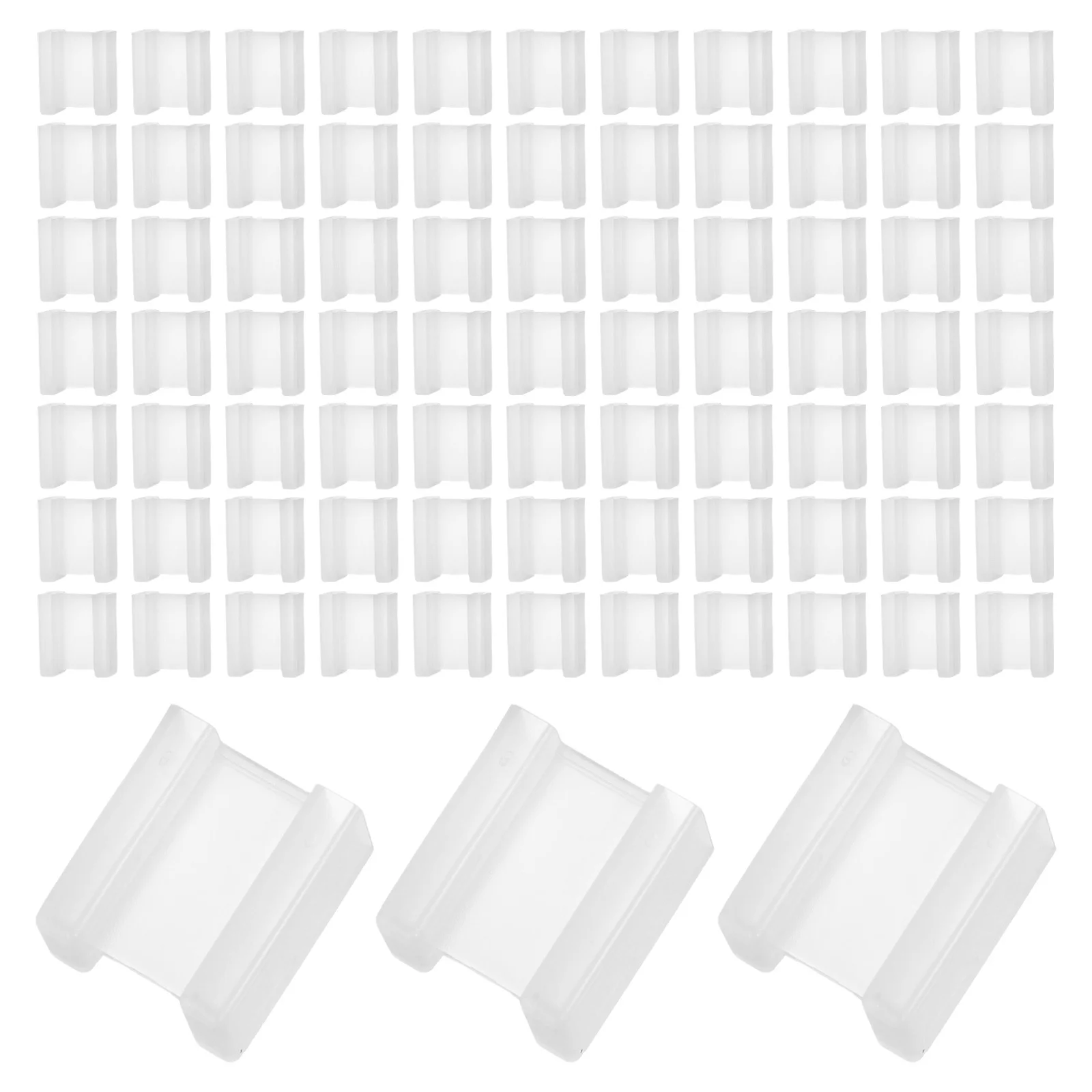 

100pcs Power Safety Cap Pin Electrical Outlet Dust Water Resistant Durable Plastic Plug Cover For Home Office Garage Plug