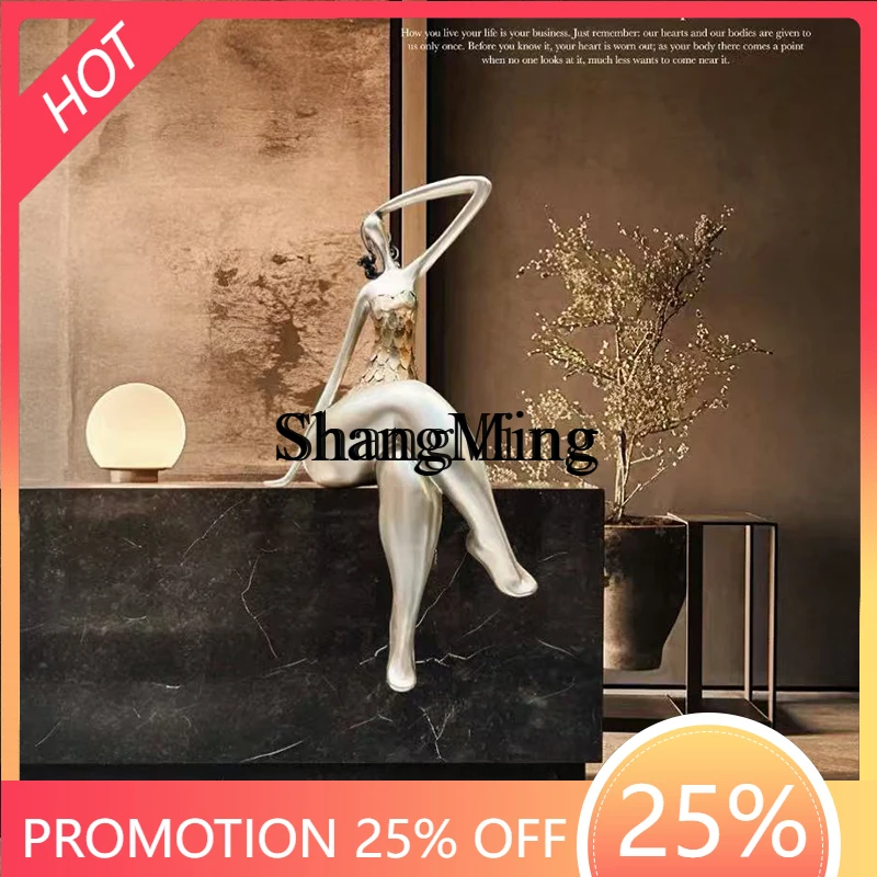 CL high-end sculpture ornament wind iron fiberglass home decoration sales department artwork