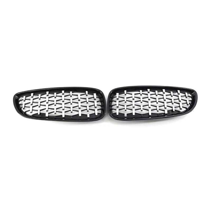 

Front Kidney Grille Diamond Style Racing Grille Black Chrome For BMW Z4 E89 Convertible 2009-2016 51137181547 51137181548