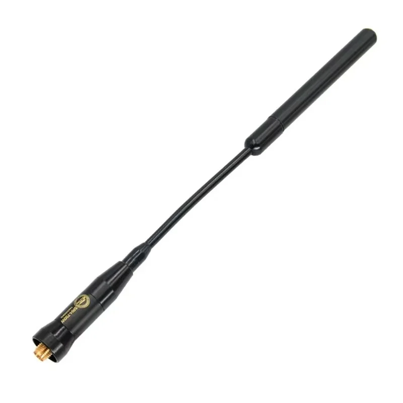 Radio Antenna SRH700W UV Double-Section Short Goose Tube Bendable Handheld Interphone Antenna 21cm SMA male/SMA Female Type HAM