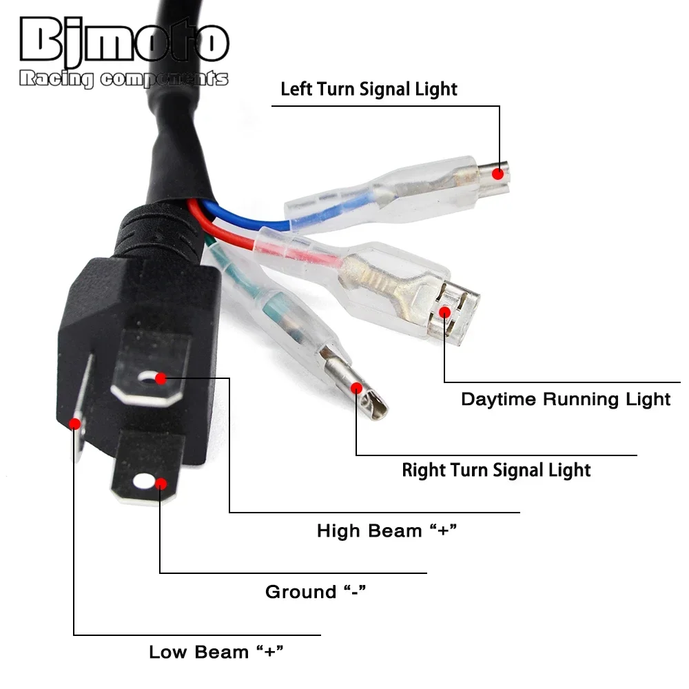 7.5 inch Universal Cafe Racer Round LED Head lamp Headlamp Light Refit 7.5