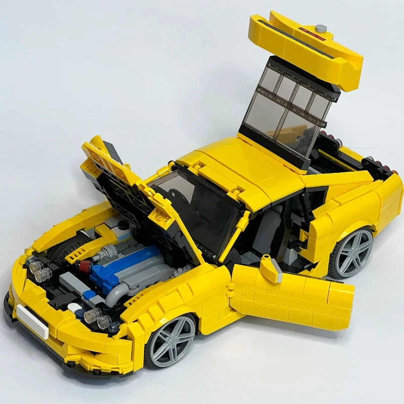 1566 قطعة MOC تويوتا سوبرا الخالق الخبراء نموذج اللبنات لعبة العمارة لتقوم بها بنفسك التعليم الإبداعي هدية الكريسماس الطوب #4