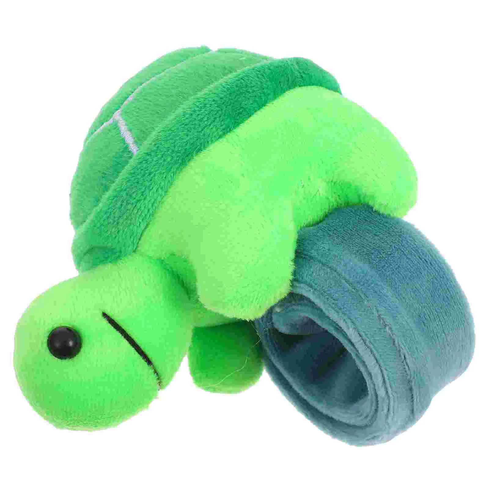 Plush Ring Snap Bracelets Bulk Animal Theme Party Favors Slap for Kids Patting Wrist Band Toy