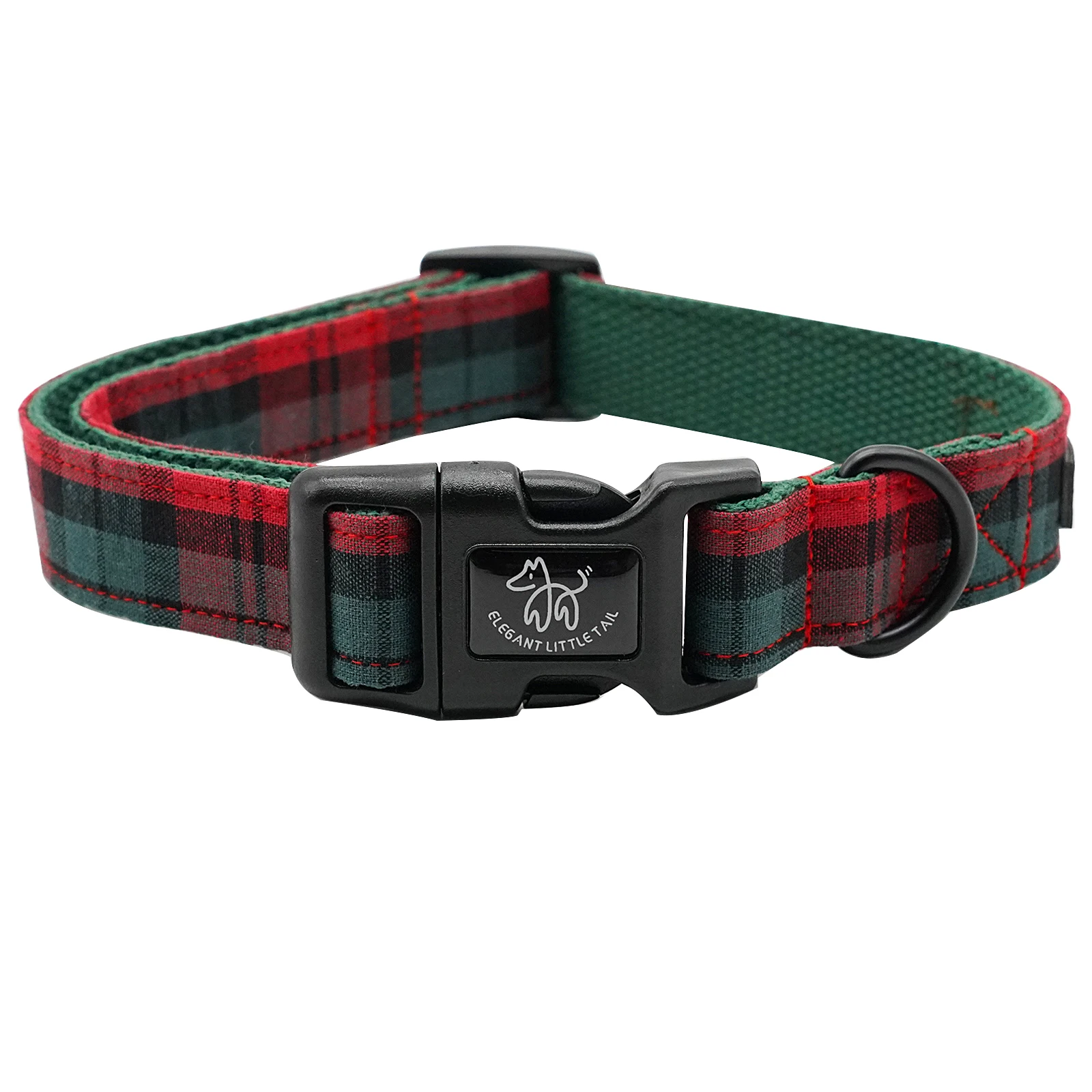 

Christmas Dog Collar, Red Plaid Pet Collar Dog Durable Dog Collars Girl or Boy Holiday Pet Gift Adjustable Dog Collar