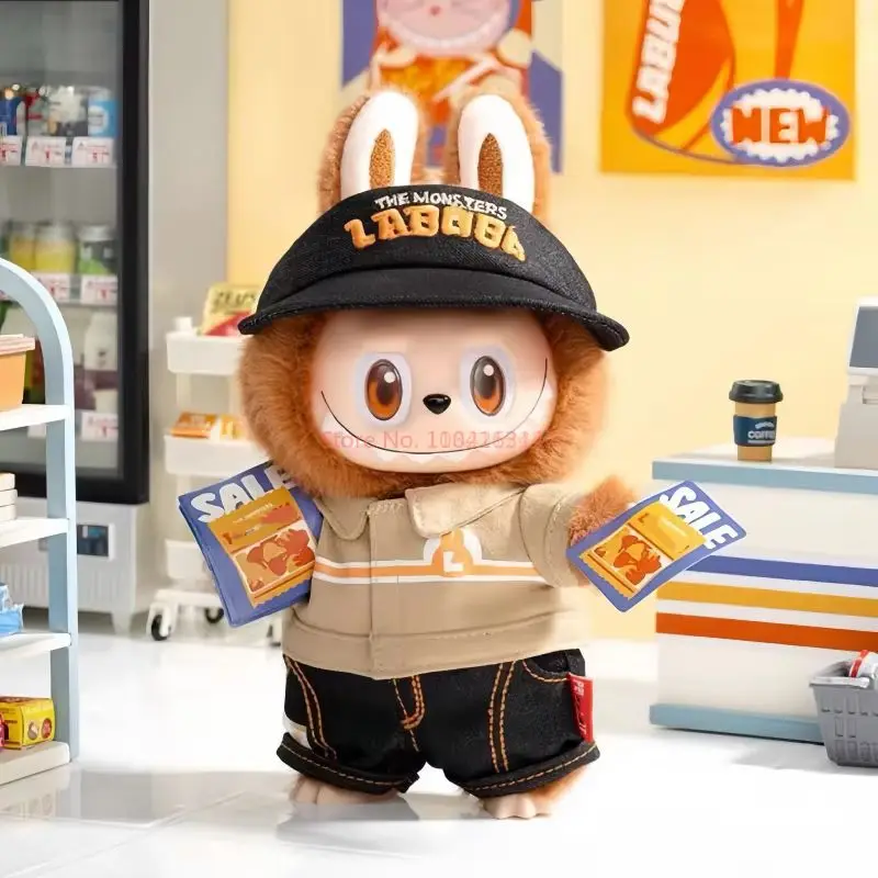 В наличии POP MART The Monsters Labubu Wacky Mart Series Vinly кукла кулон аниме фигурка оригинальная слепая коробка подарок-сюрприз