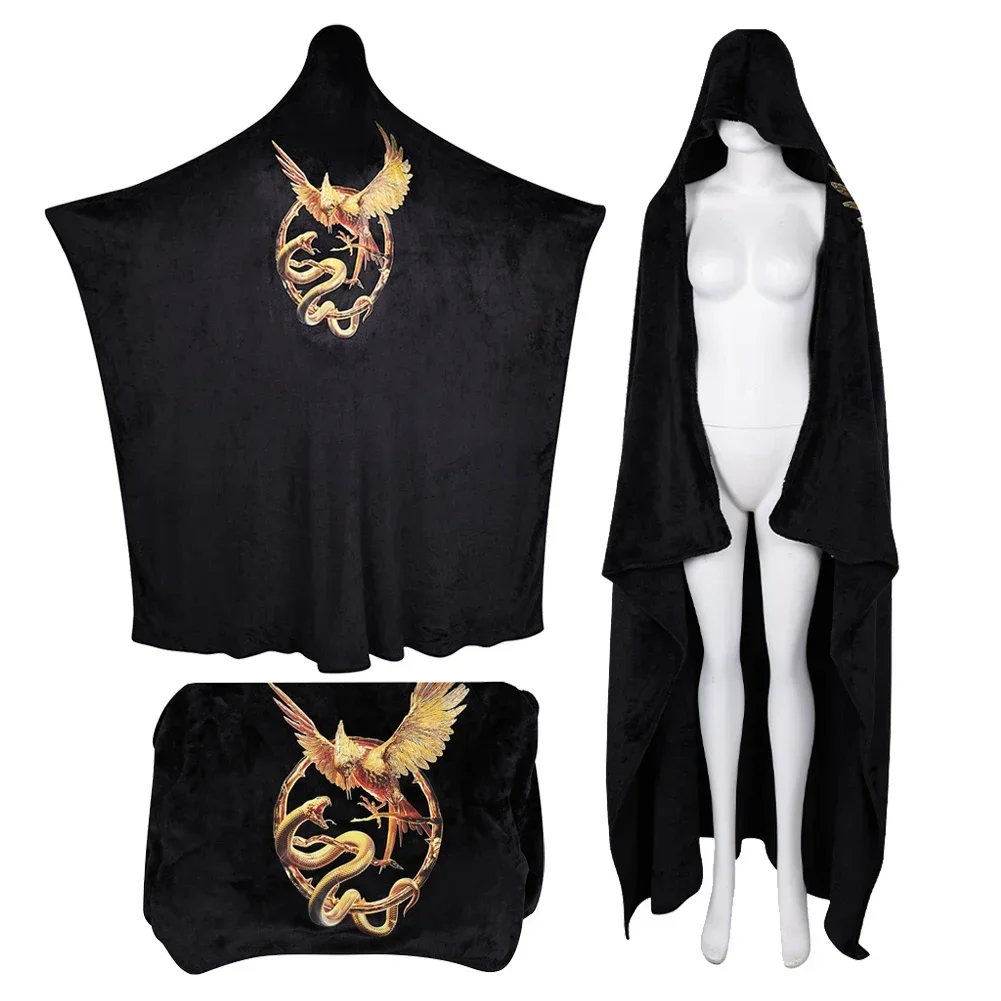 2024 영화 굶주림 코스프레 게임 송버드 뱀 변장 코스튬 액세서리, 재미있는 소프트 스로우 담요, 남녀공용 판타지 의상