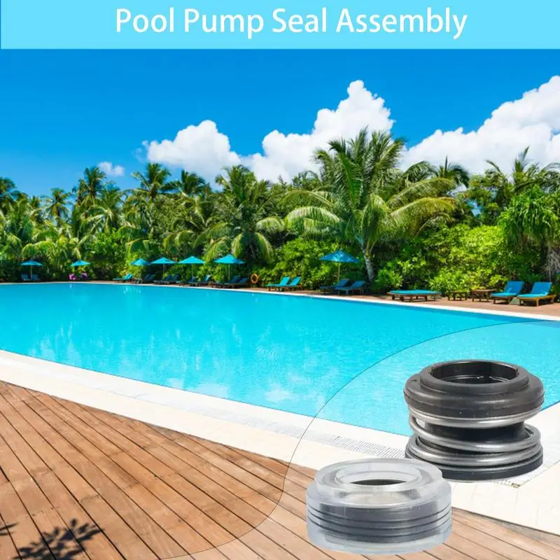 Shaft Seal For Pool Pump Set Of 4 Swimming Pool Pump Shaft Seal Heavy Duty PVC Hot Tub Water Pump Replace Parts For Garden