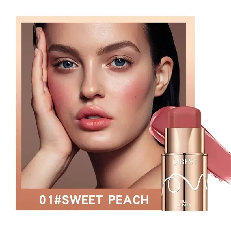 Blush Stick Face Brightening Makeup 3-in-1 Eyes Cheek and Lip Tint Waterproof Long Lasting Blush Cream Multifunct Cosmetics