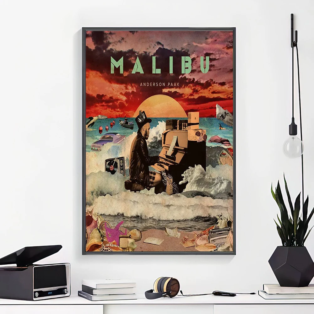 New Rap Music Album Anderson .Paak Malibu-Silk Art Poster Wall Sicker Decoration Gift