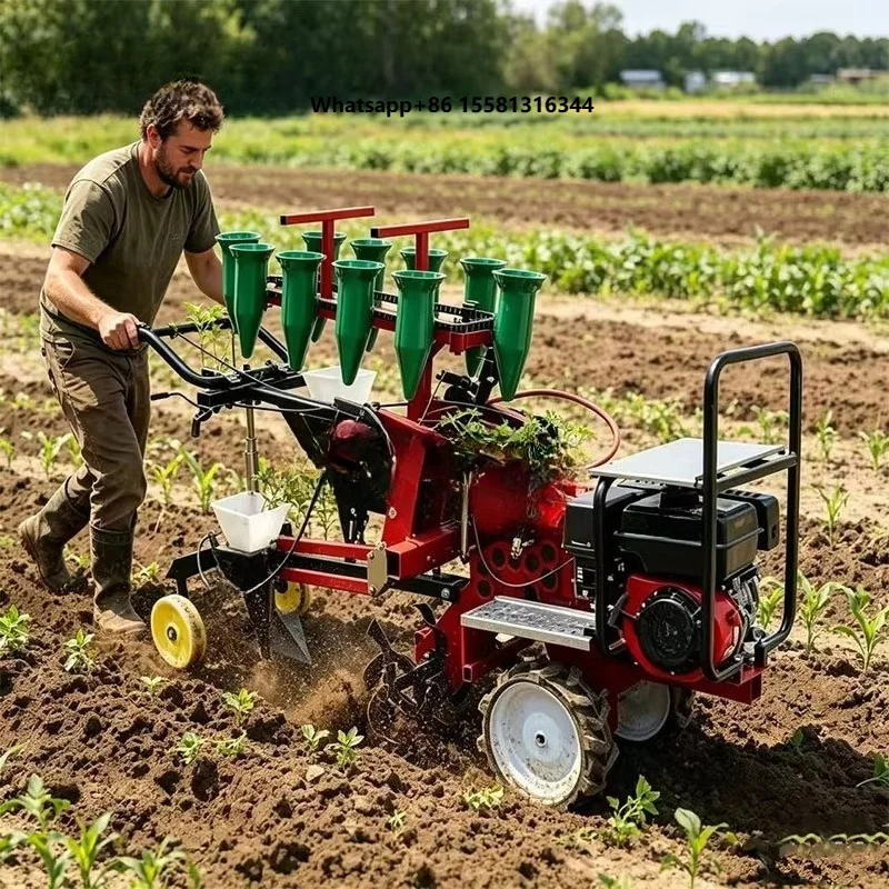 Seedle Transplanter Planting Machine Seedling Planter Seeder Manual Automatic Engine-Powered Vegetable Tomato Sowing