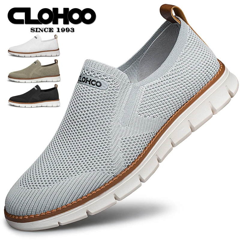 CLOHOO Breathable Mesh Sports Casual Men\'s Shoes Comfortable Soft Sole Hiking Shoes Slipper Men\'s Shoes