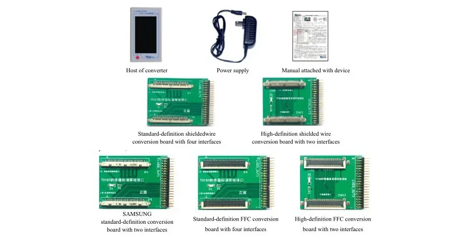 (Easy Operation) Tv Tester Tools,Tv Accessories Full Hd Lvds Turn Vga Led Lcd Converter Tv160 7Th Generation