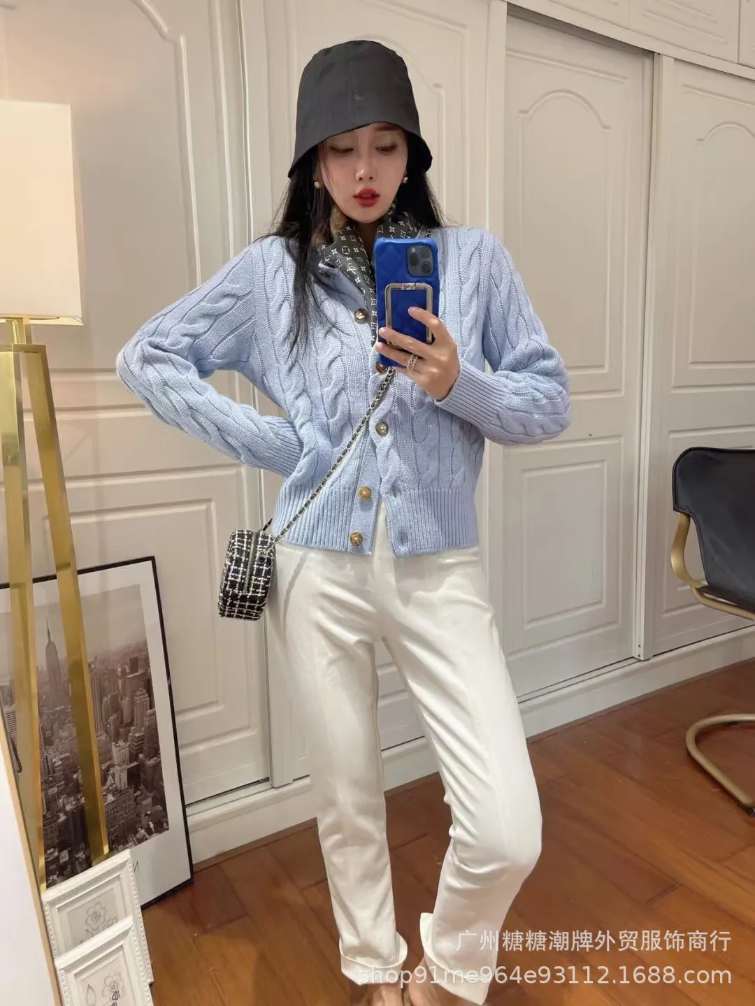 Autumn Winter Korean Fashion Causal Hooded Knitted Cardigan Commute Loose Fur Collar Solid Coat Women Sweater 2024 New N519