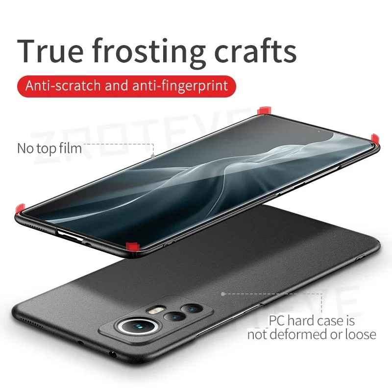 For Xiaomi 12T Cases ZROTEVE Ultra Thin Hard PC Matte Case On Xiaomi Mi 12T Pro 12 T 12X Xiomi Mi12X Mi12T Mi12 Lite Phone Cover