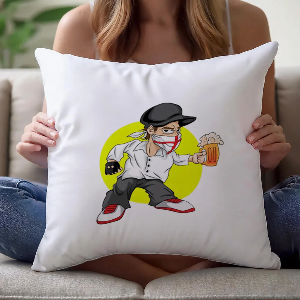 Cool Hip Hop Dancer Pillow Case, Street Style Boy Cushion Cover, Urban Graffiti Art Home Decor Throw Pillow Slipcover for Sofa