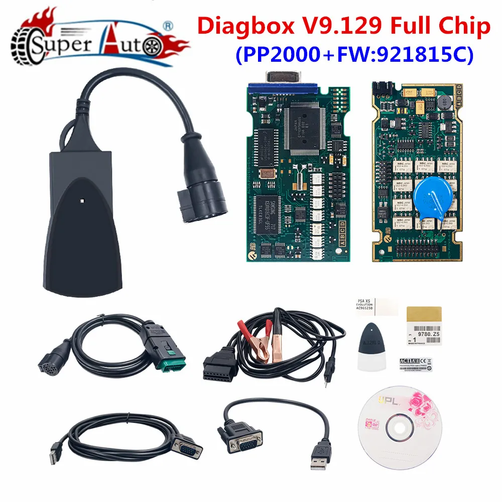 Best Diagnostic Tool Lexia3 Diagbox 9.129 Full Chipset Lexia 3 PP2000 OBD2 Diagbox V9.91 Firmware 921815C For Citroen&Peugeot