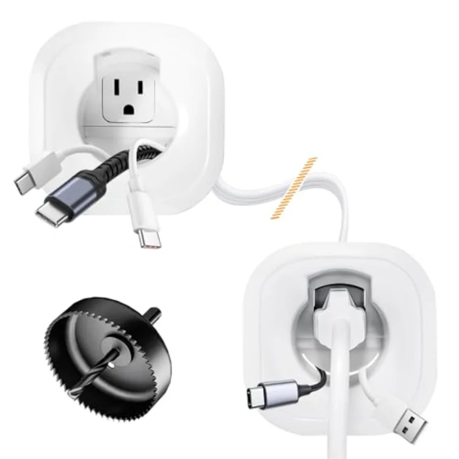 

in Wall Cable Management Kit, Cord Hider for Wall Mounted TV - Includes Power and Low Voltage Cable Management