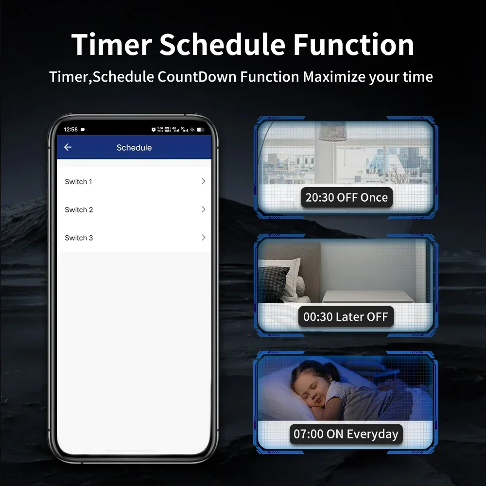 TNCE مفتاح ذكي الاتحاد الأوروبي WIFI 1/2/3/4 عصابة مفاتيح الإضاءة احتياجات التوافق/لا تويا سلك محايد التحكم الصوتي دعم أليكسا جوجل