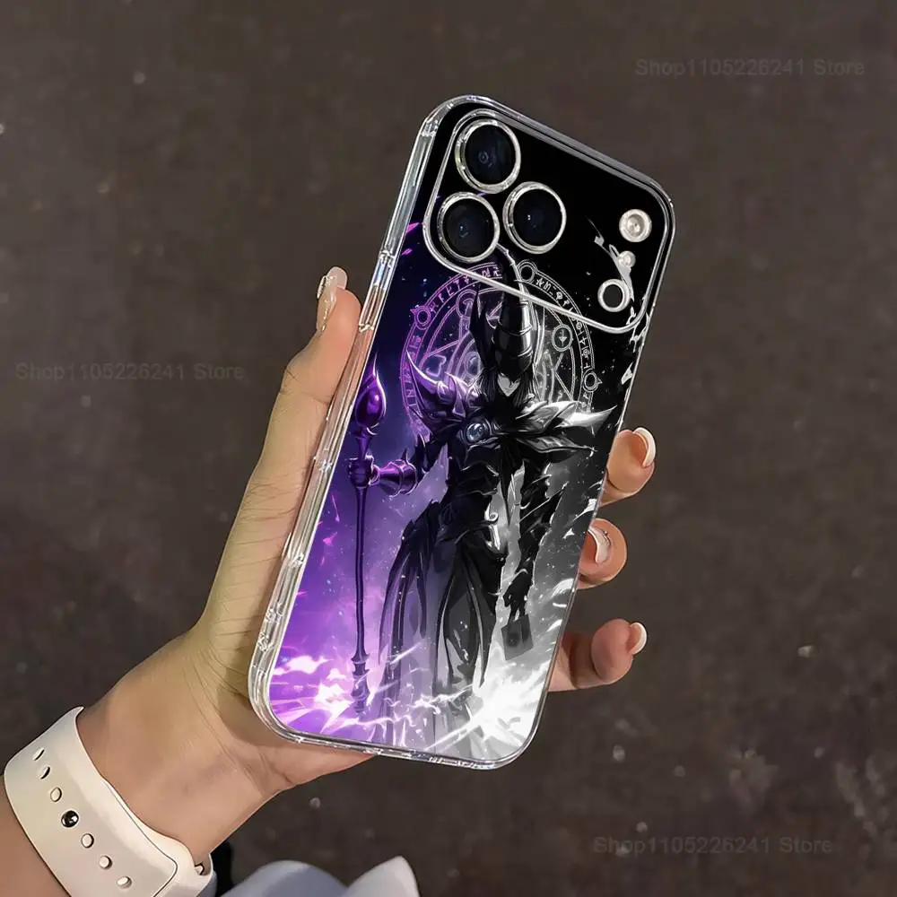 Etui silikonowe, przezroczyste, miękkie na iPhone 16, 13, 12, 11, 17, 14, 15, Pro, Max, Plus, X, XS, XR, SE, Mini z motywem gry Yu-Gi-Oh!