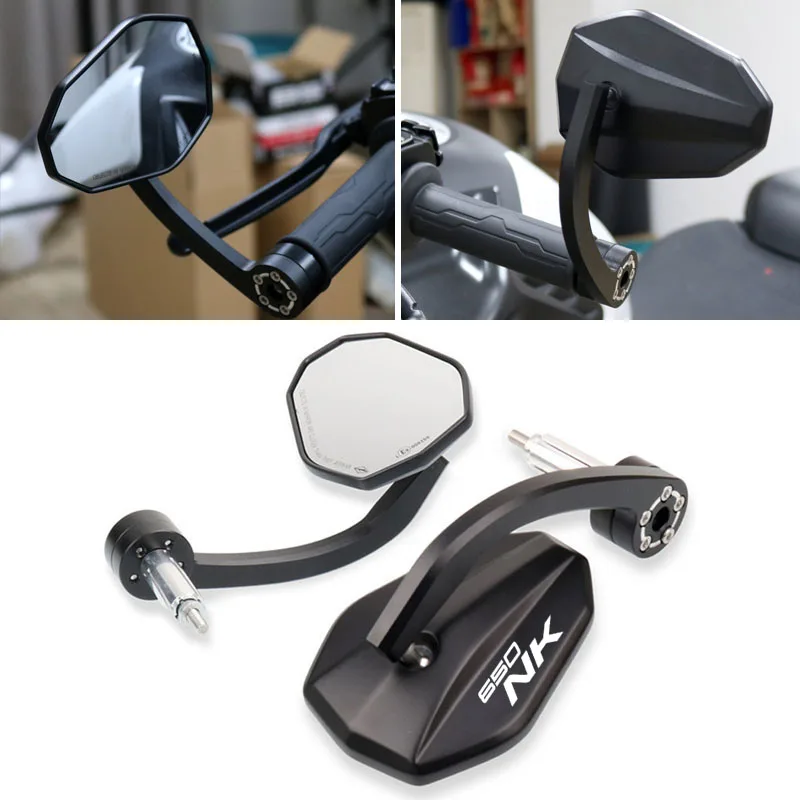 

Motorcycle Accessories Rear View Mirrors 7/8" 22MM Handle Bar End Mirrors For 250NK 400NK 450NK 650NK 800NK 800MT 700CLX
