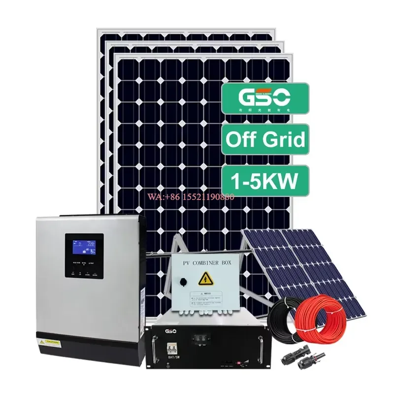 WMWMNU 10KW Off Grid Solar Power System Kit With Battery and Inverter for Home Use