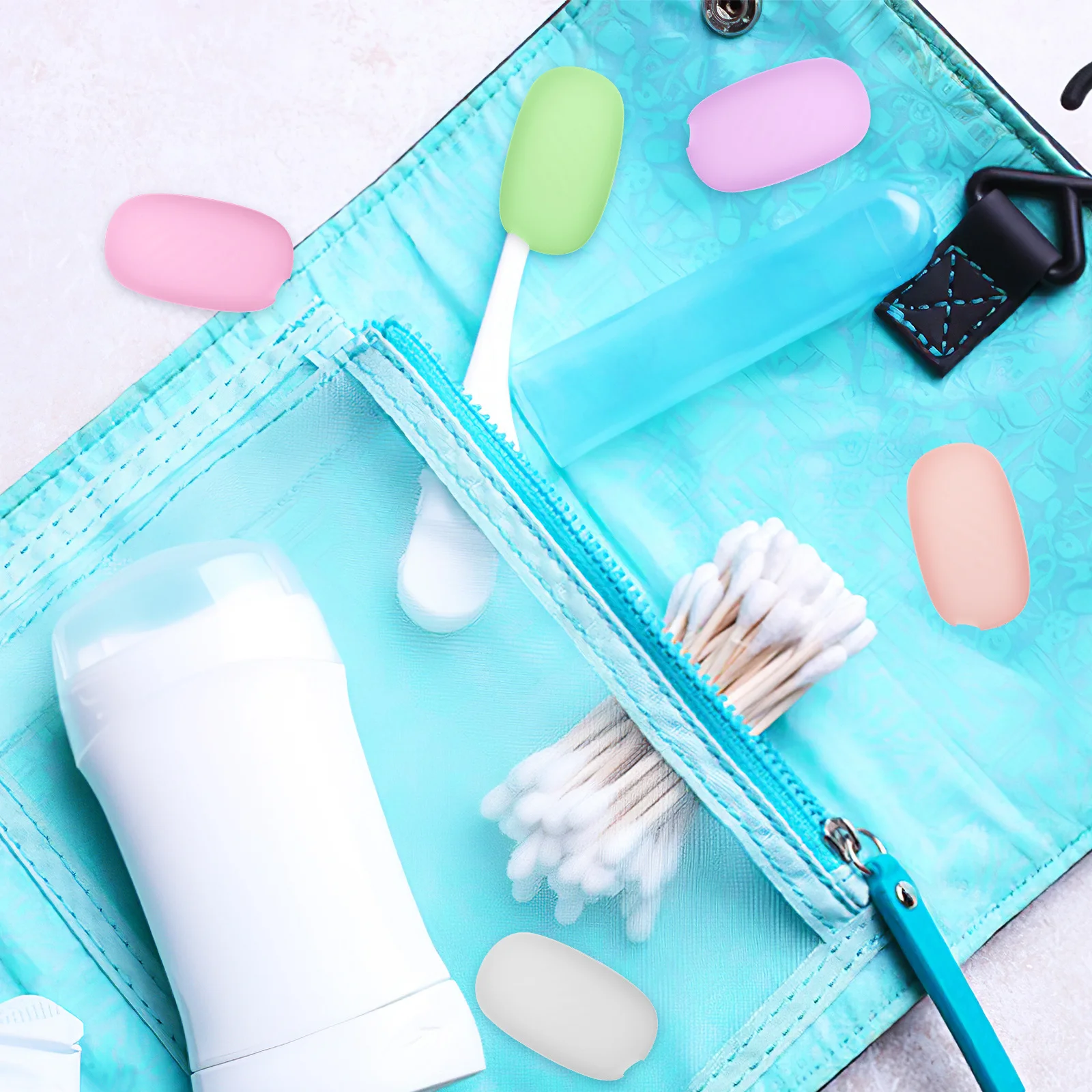 20pcs Silicone Toothbrush Caps Dust Water Resistant Protective Covers Travel Home Outdoor Soft Compact Lightweight Easy Carry