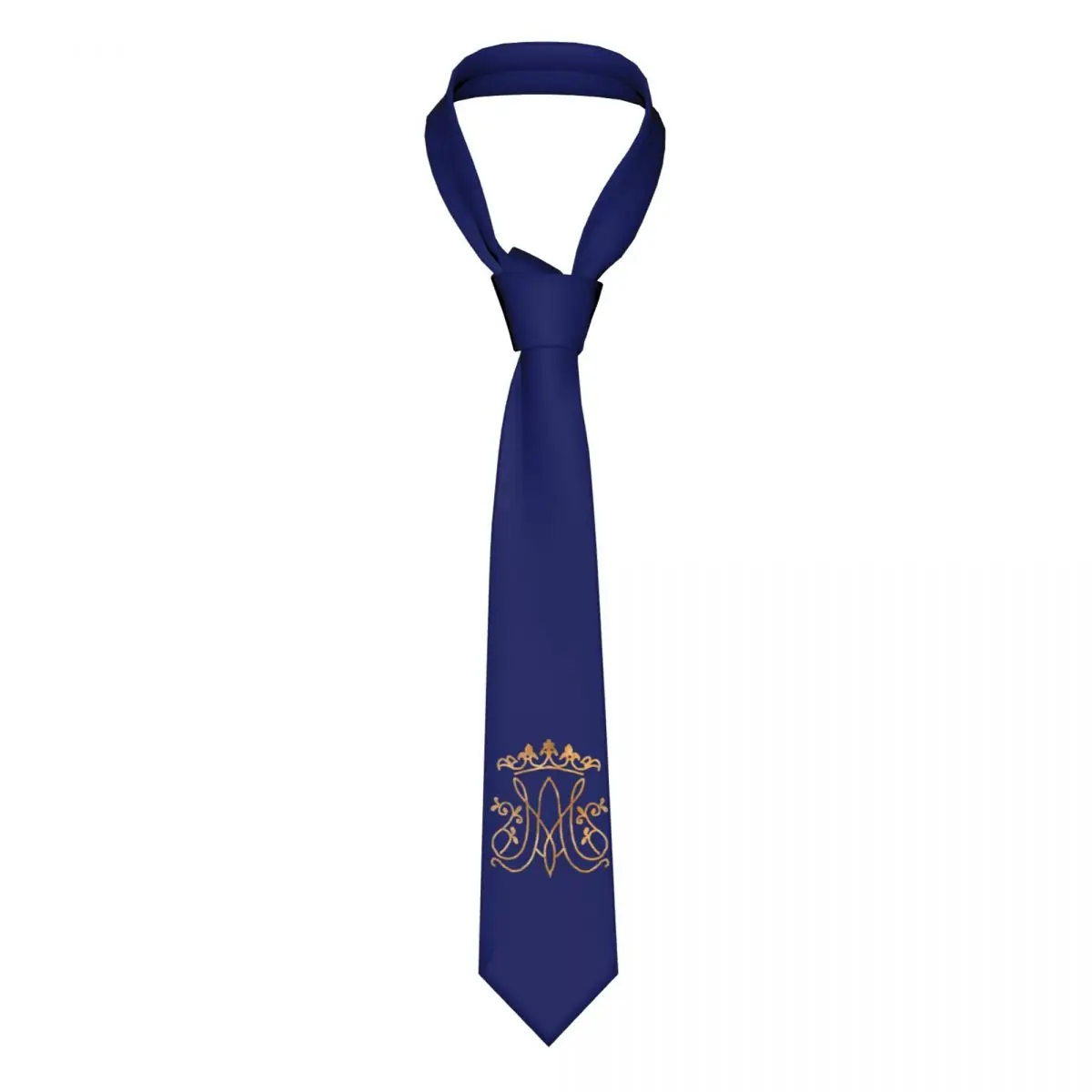 

Custom Ave Maria Monogram Neck Tie Men Classic Catholic Jesus Silk Wedding Necktie