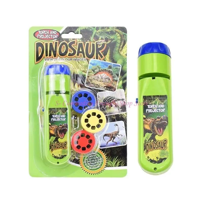 85AE Dinosaur Projector Children Toy Luminous Projection Lamp Children Animal Mermaid Luminous Projection Flashlight Toy