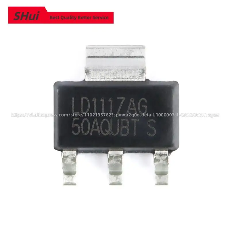 

20 PCS LD1117 LD1117-ADJ LD1117-5.0 LD1117-3.3 LD1117-2.5 SOT-223 Low Dropout Linear Regulator LDO Chip