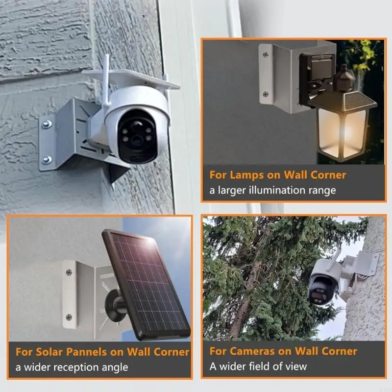 High Compatibility Mount Bracket Support for Surveillances Cameras and Solar Panel Suitable for Ceiling Various Surfaces 