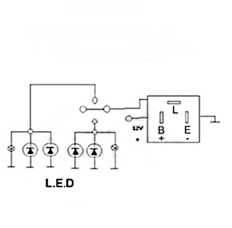 3-Pin CF13 CF13JL EP34 coche intermitente relé Fix LED intermitente luz Hyper Flash
