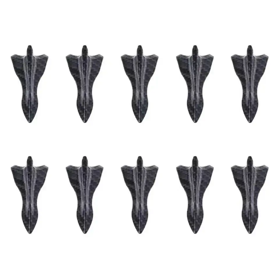 10 Stuks Universele Achterdak Haaienvinnen Spoiler Vleugel Kit Auto Dak Spoiler Bumper Spoiler Haai Fin Diffuser Vortex Generator