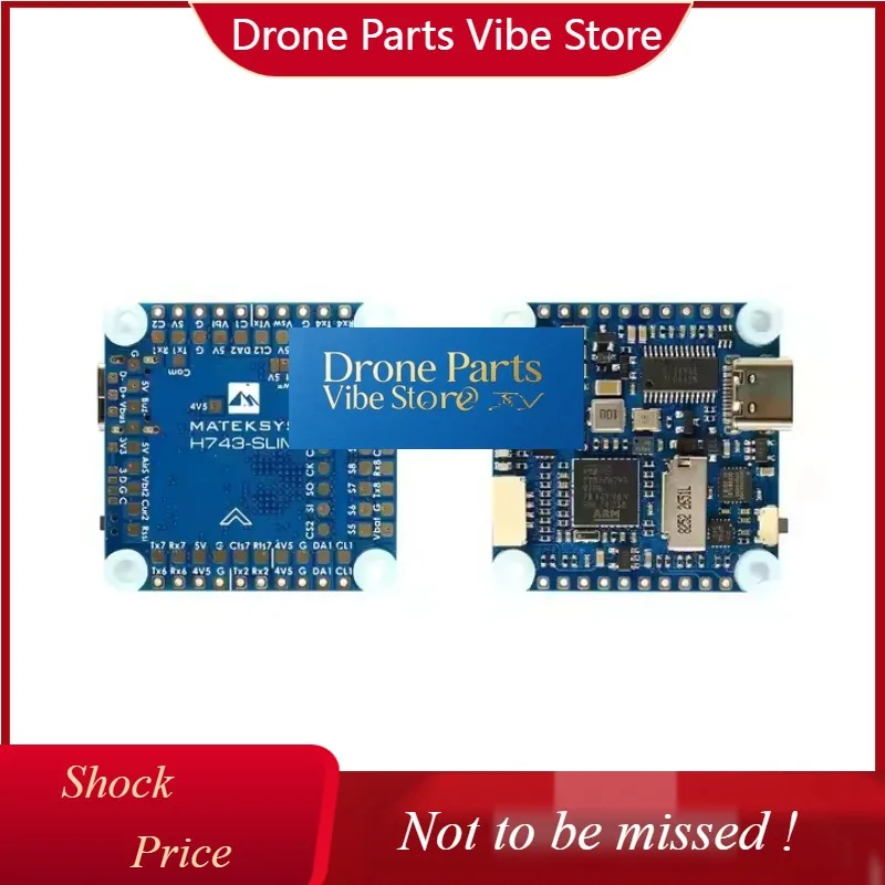 

DParts1MATEKSYS Matek H743-SLIM V3 Flight Controller Built-in No Current Sensor For RC Racing Drone Airplane