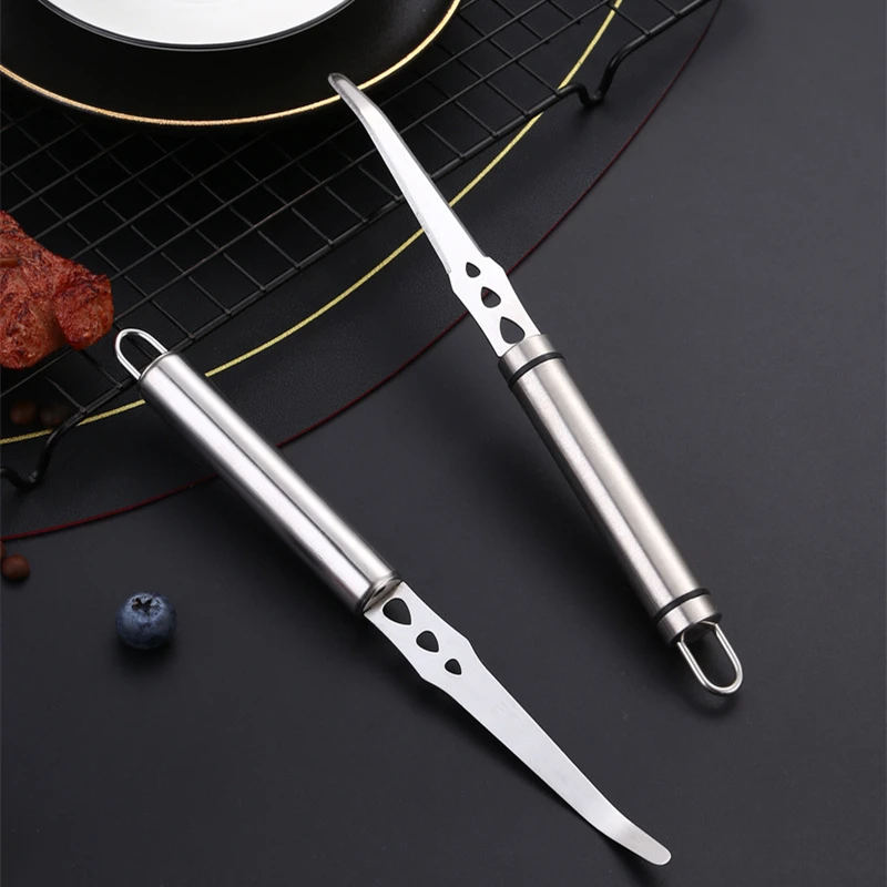 Stainless Steel Orange Peeler Stripper with Long Handle Fruits Grapefruit Cutter Double-sided Blade Knife Kitchen Utensils