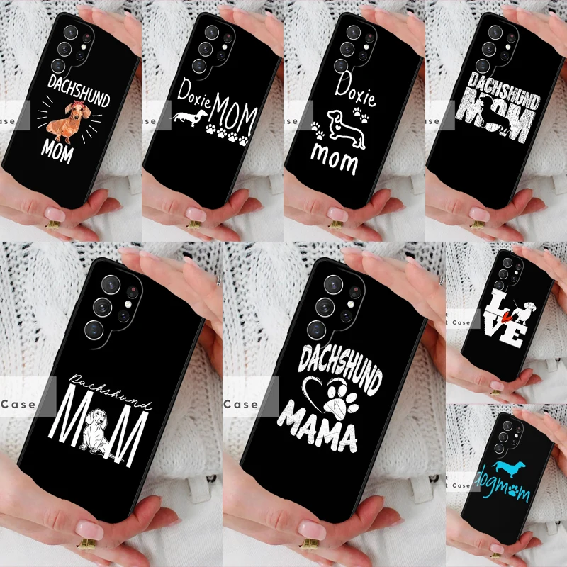 Dachshund Dog Mom Phone Cover Case for Samsung Galaxy S26 Ultra S20 FE Note 10 S24 S23 S21 S25 Plus S22