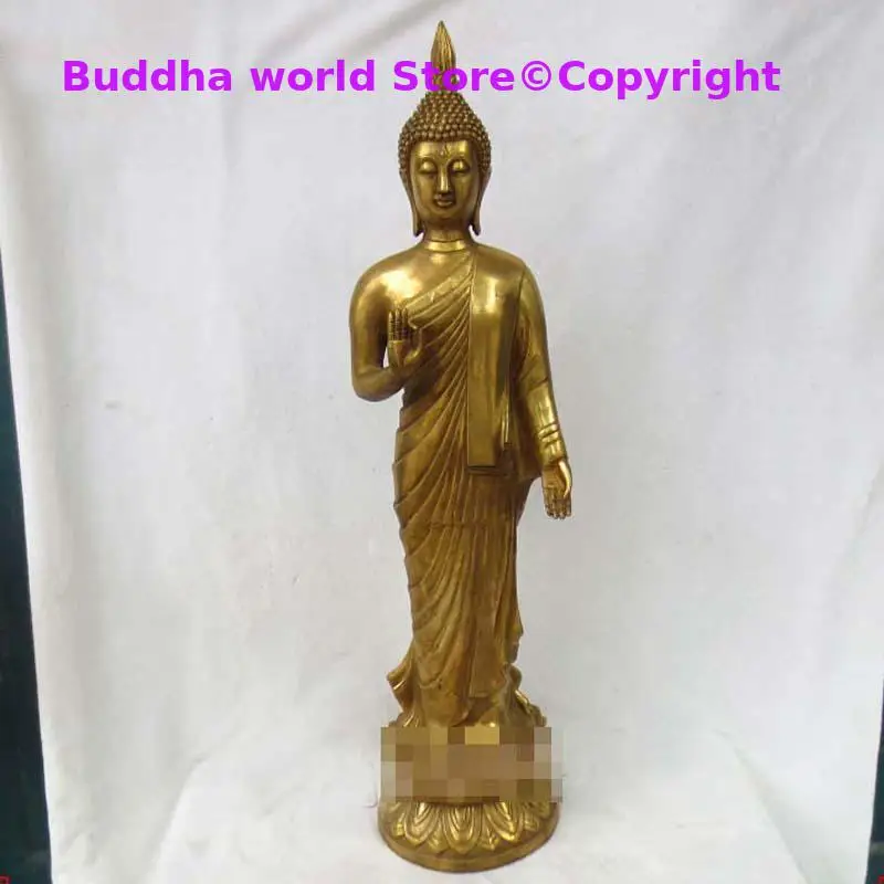 70CM large Asia Thailand Standing buddha Statue home temple worship Offering Buddha statue efficacious Sakyamuni BUDDHA Statue