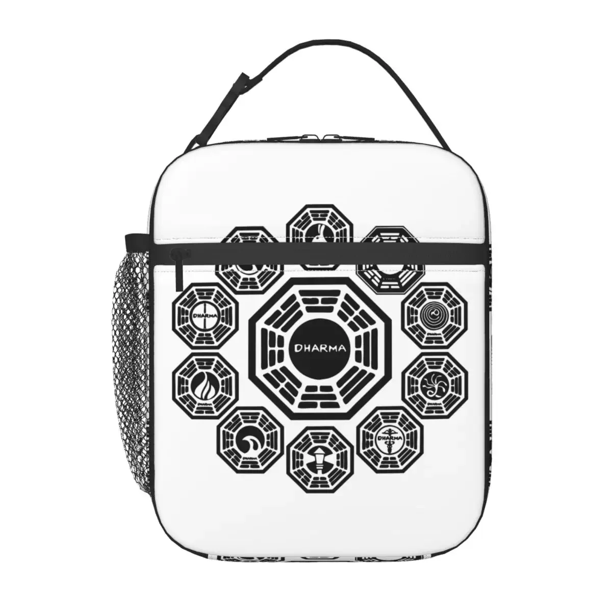 DHARMA Initiative Insulated Lunch Bag Portable 1977 Tv Show Lost Reusable Thermal Bag Tote Lunch Box College Outdoor Bento Pouch