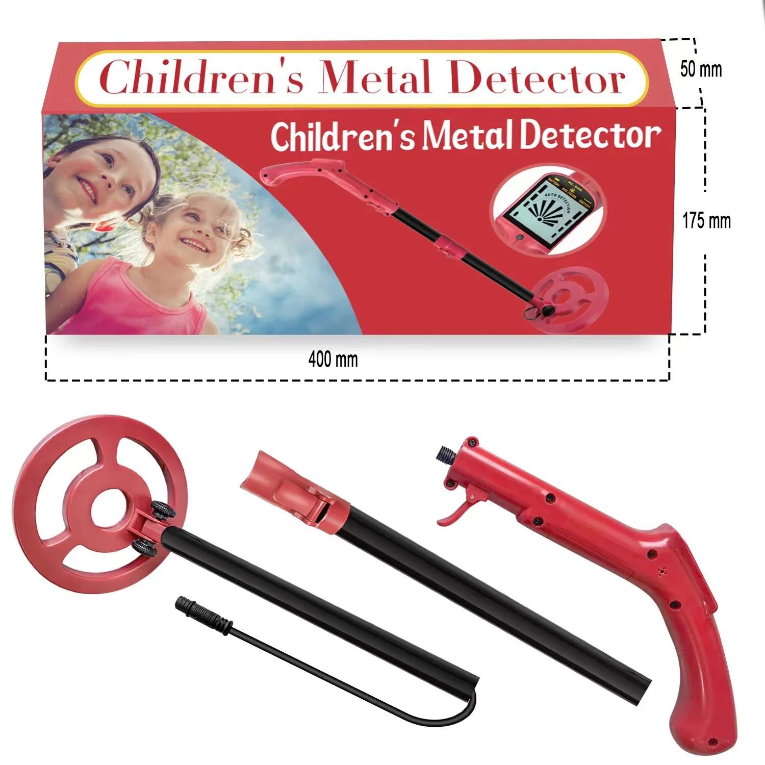 MD3006 Handheld Children Metal Detector Coins Positioning Device Underground Metal Detect Rod Metal Finder Treasure Locator for